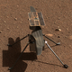 NASA’s Ingenuity Mars helicopter is seen here in a close-up taken by Mastcam-Z, a pair of zoomable cameras aboard the Perseverance rover.